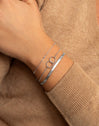 Armband Circles Twist aus Stahl
