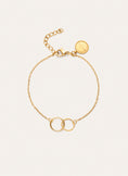 Pulsera Circles Twist Acero Baño Oro