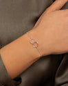 Armband Circles Twist aus Stahl