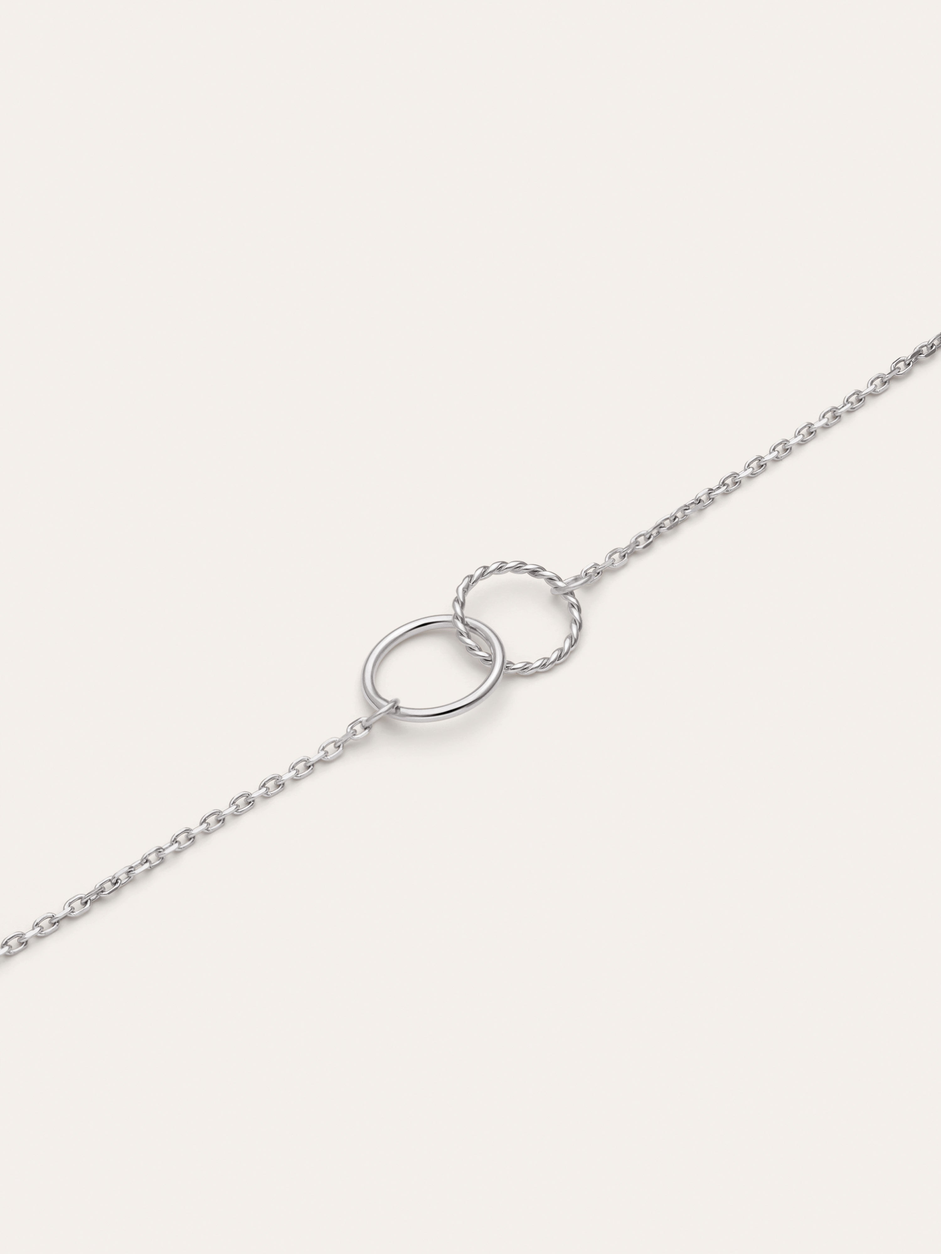 Armband Circles Twist aus Stahl