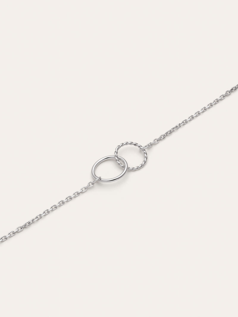 Armband Circles Twist aus Stahl