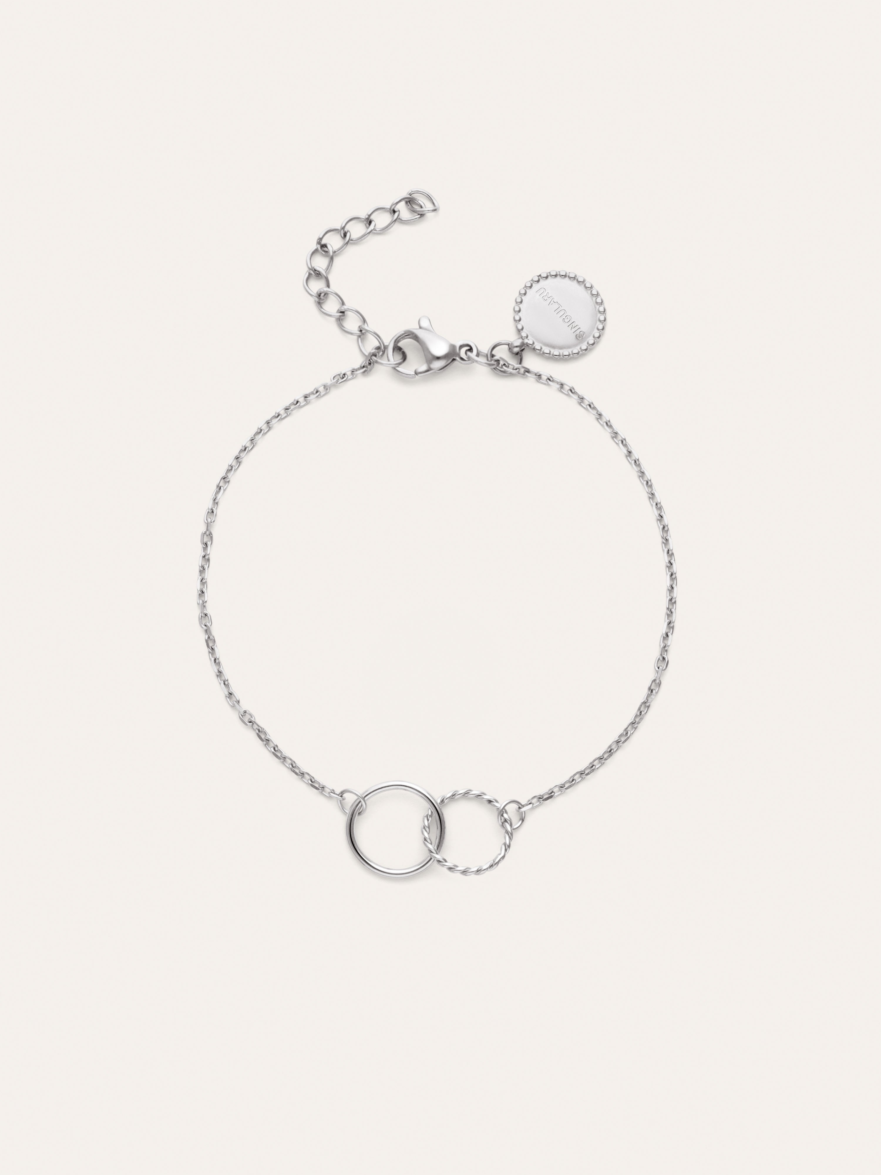 Armband Circles Twist aus Stahl