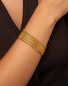 Cleopatra Stainless Steel Gold Bracelet 