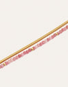 Bracelet Cléopâtre Rose Acier Plaqué Or