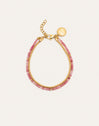 Bracelet Cléopâtre Rose Acier Plaqué Or