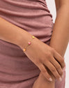 Armband Muscheln Emaille 18kt vergoldet