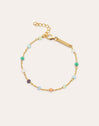 Armband Crystals Chain Colors Silber mit Goldbeschichtung