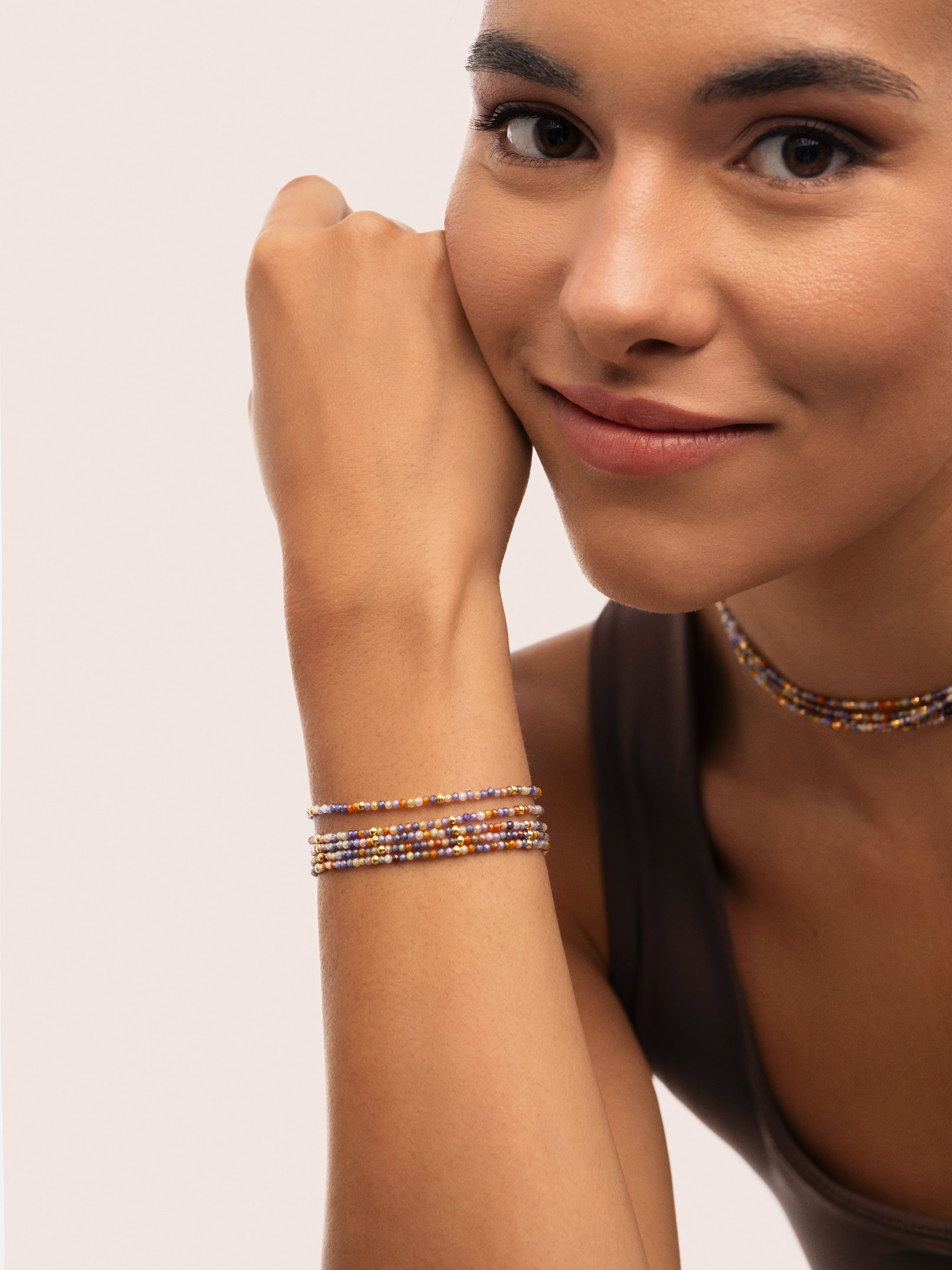 Crystals Cleopatra Armband, Edelstahl, vergoldet