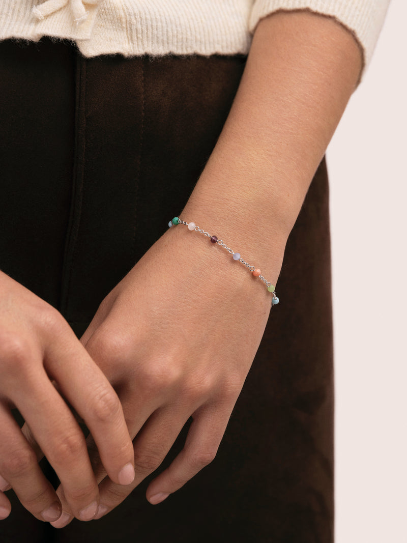 Bracelet Crystals Colors Acier