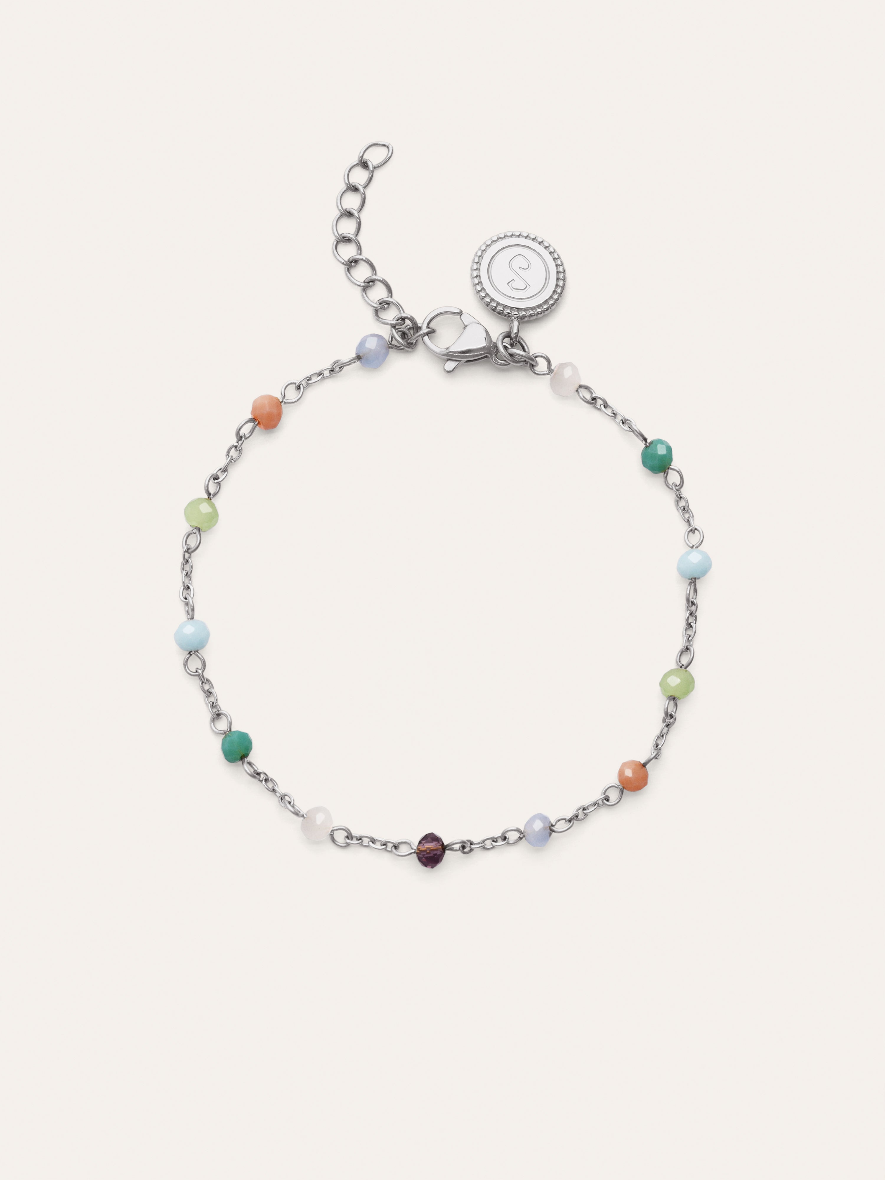 Crystal Colors Stainless Steel Bracelet