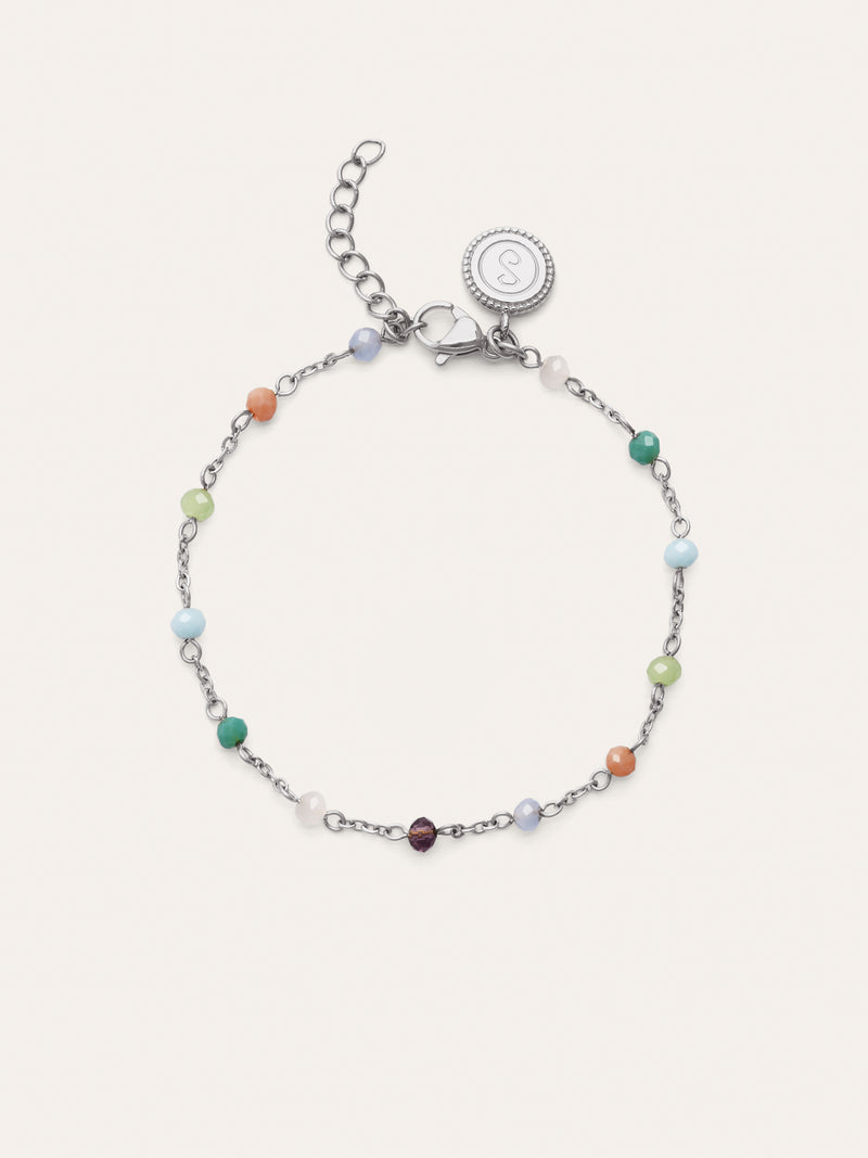 Bracelet Crystals Colors Acier
