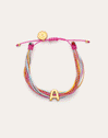 Pulsera Personalizada Color Rainbow Acero Baño Oro