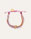 Pulsera Personalizada Color Rainbow Acero Baño Oro