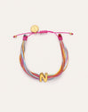 Pulsera Personalizada Color Rainbow Acero Baño Oro