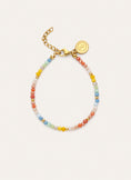 Bracelet Crystals Pastel Acier Plaqué Or