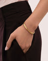 Armband Curve Rainbow Edelstahl vergoldet