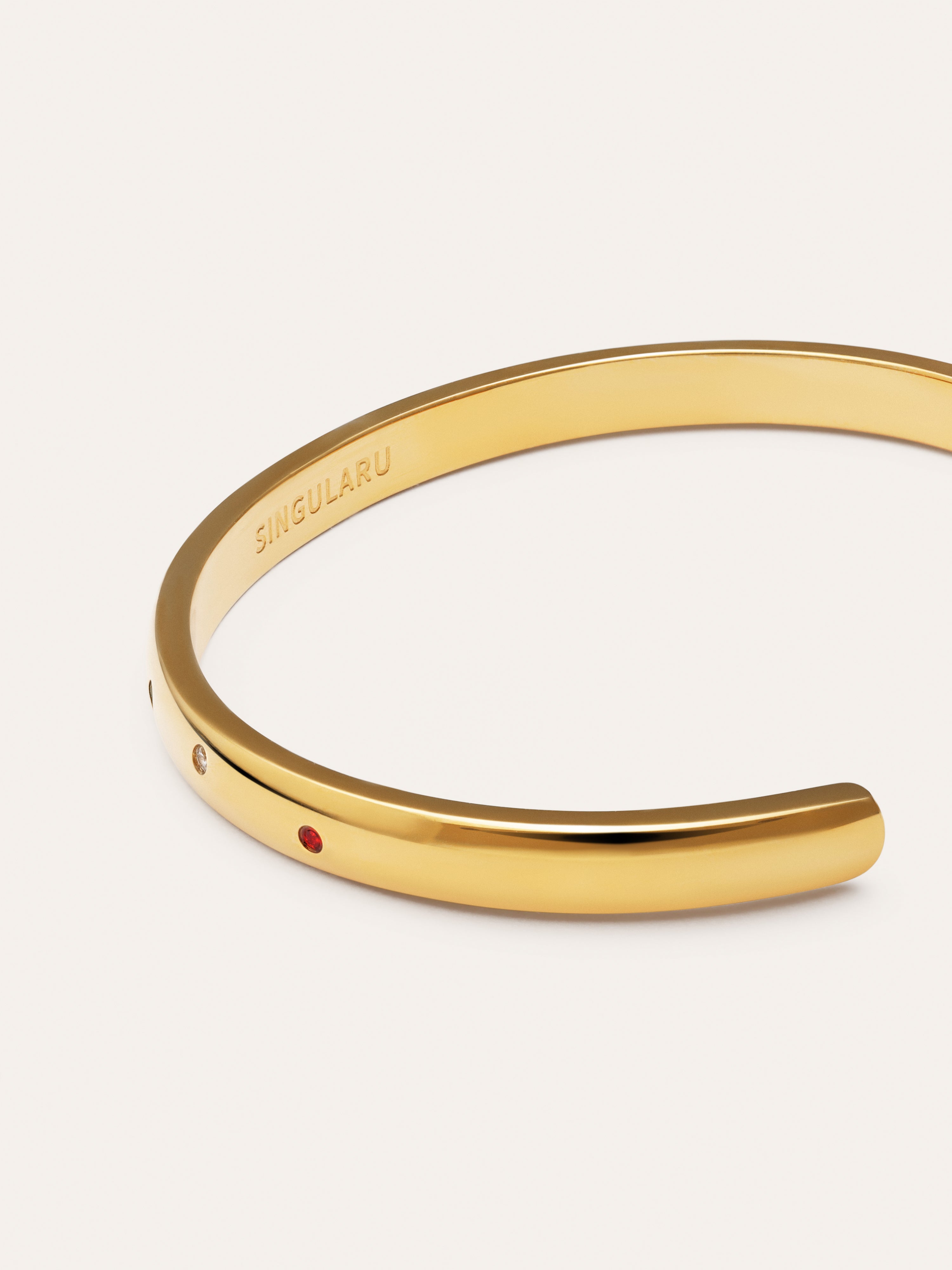 Armband Curve Rainbow Edelstahl vergoldet