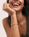 Bracciale Rigido Dane Acciaio Placcato Oro - vista 4