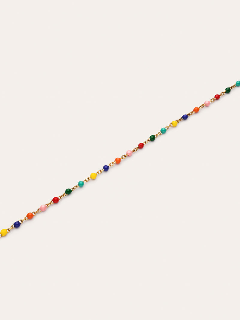 Pulsera Dots Colors Enamel Acero