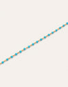 Imagen detalle de Pulsera Dots Turquoise Enamel Acero Baño Oro
