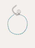 Pulsera Dots Turquoise Enamel Acero