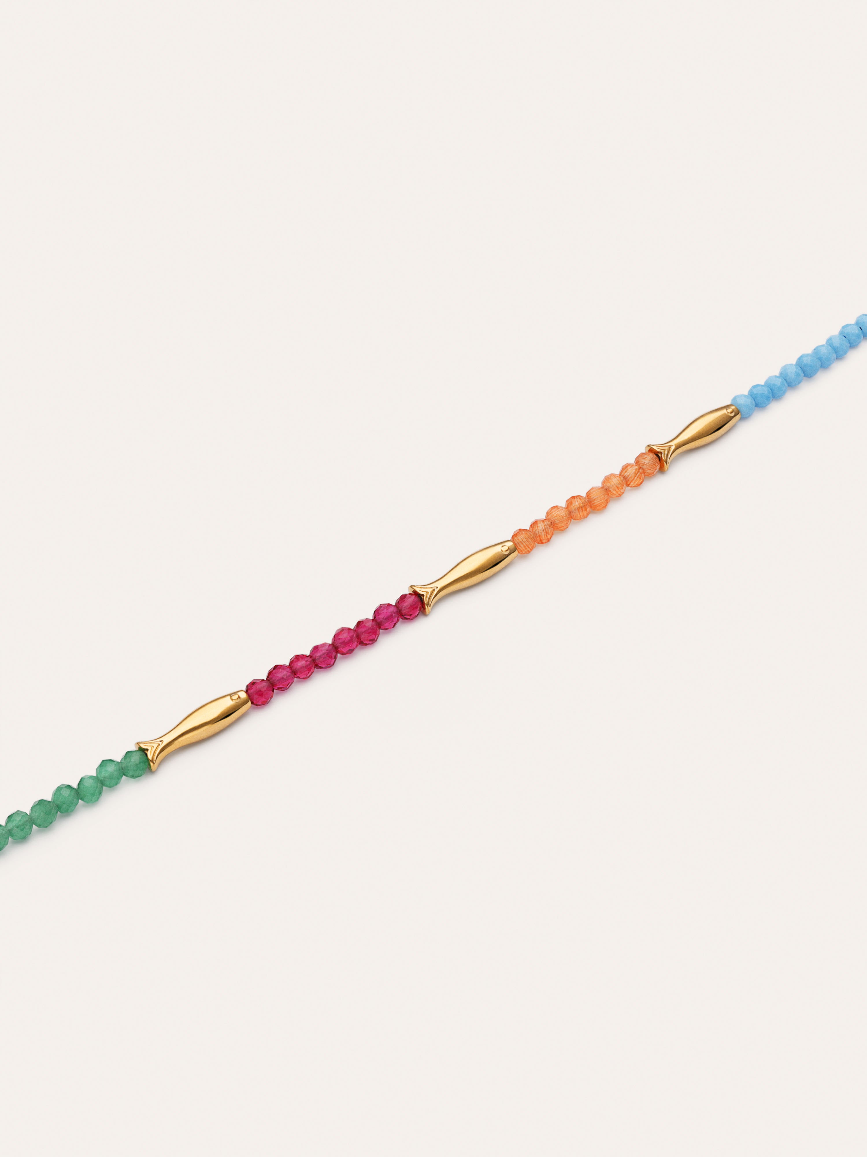 Pulsera Dye Peces Acero Baño Oro