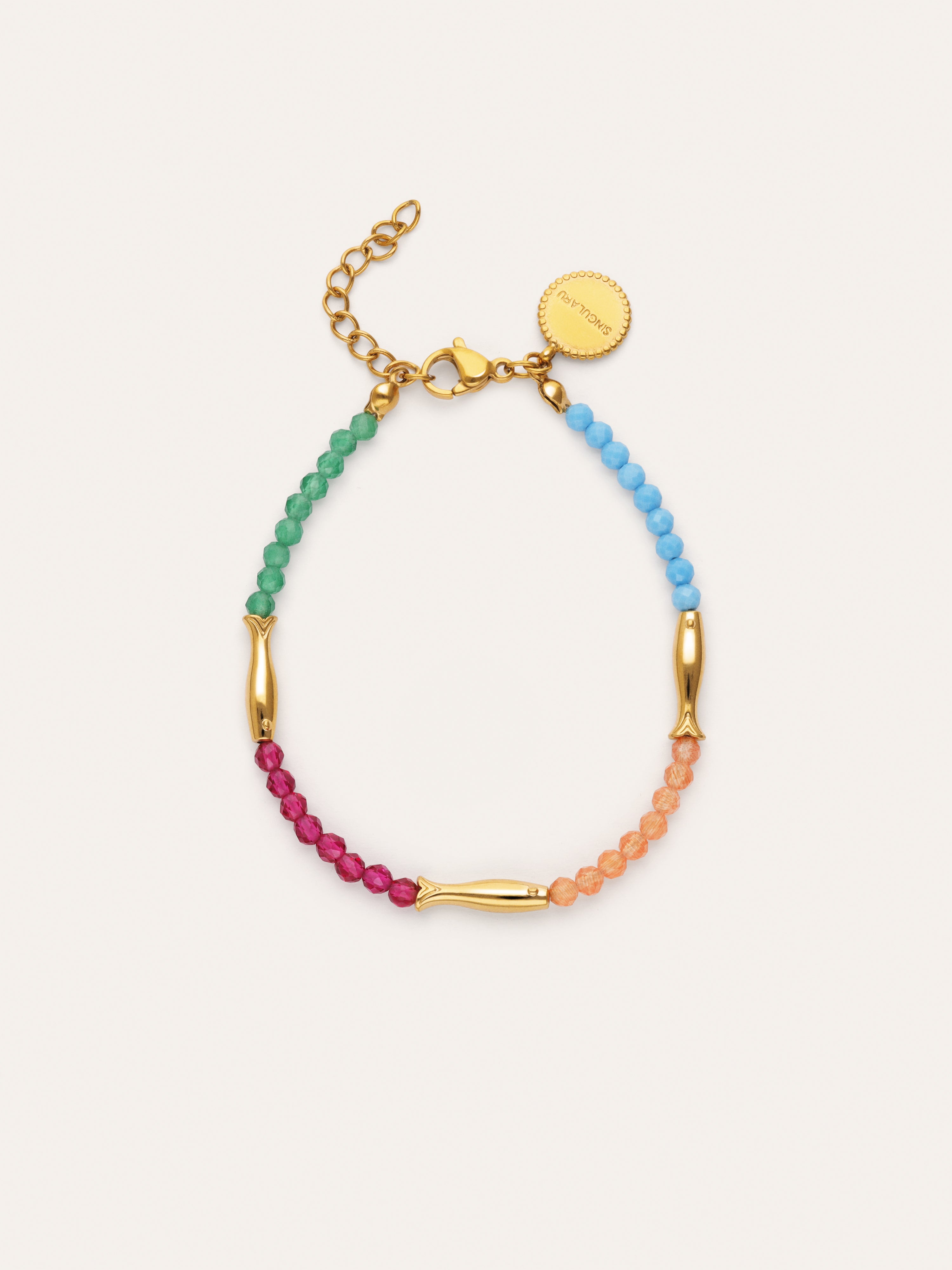 Pulsera Dye Peces Acero Baño Oro