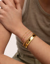 Bracelete Easy Aço Banho de Ouro