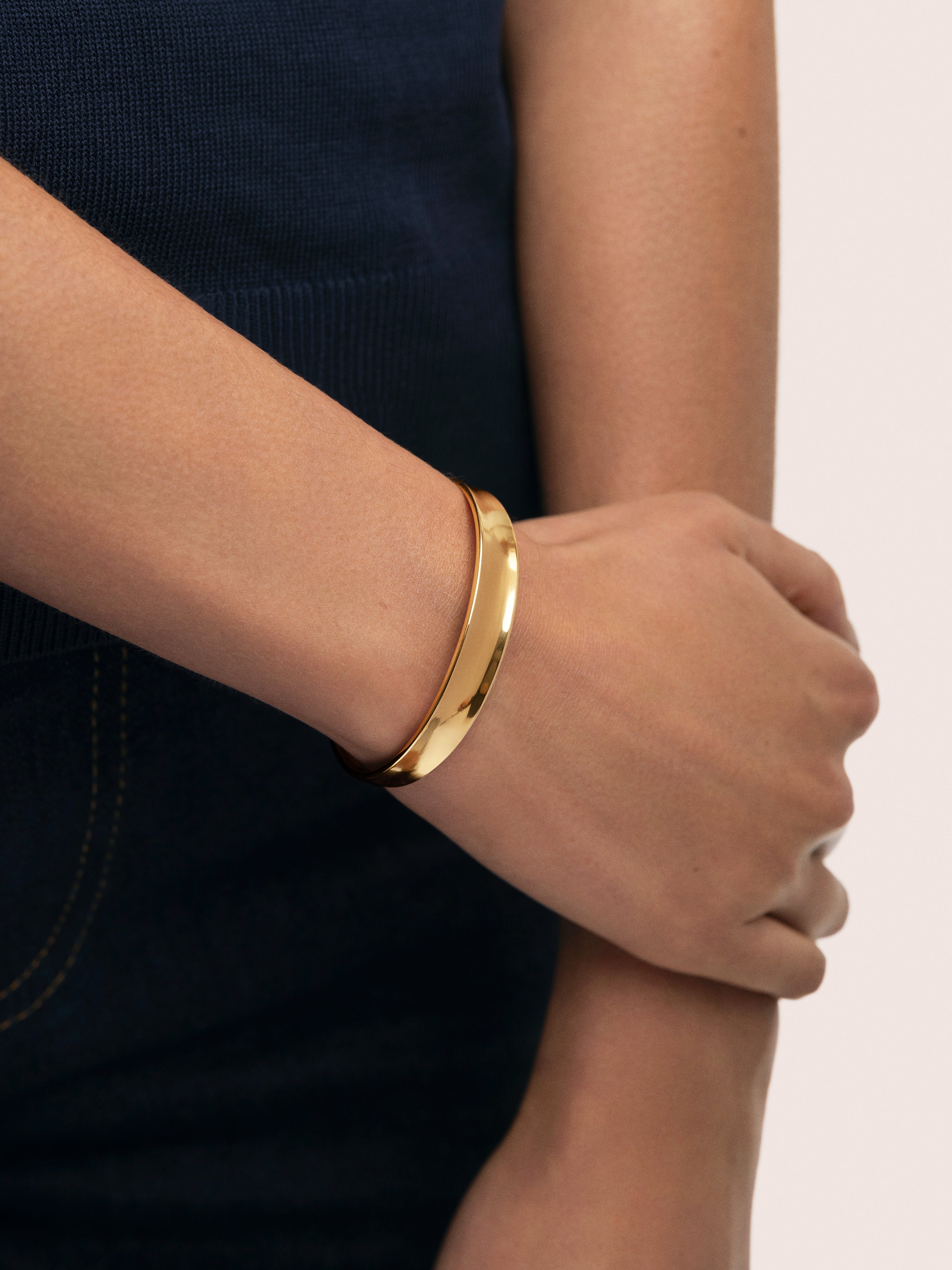 Easy Armreif, Edelstahl, vergoldet