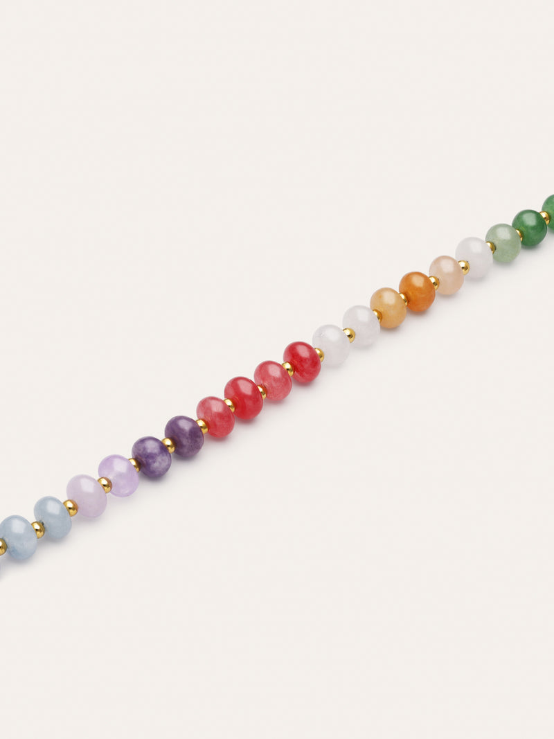 Bracelet Gummy Stones Acier Plaqué Or