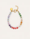 Bracelet Gummy Stones Acier Plaqué Or