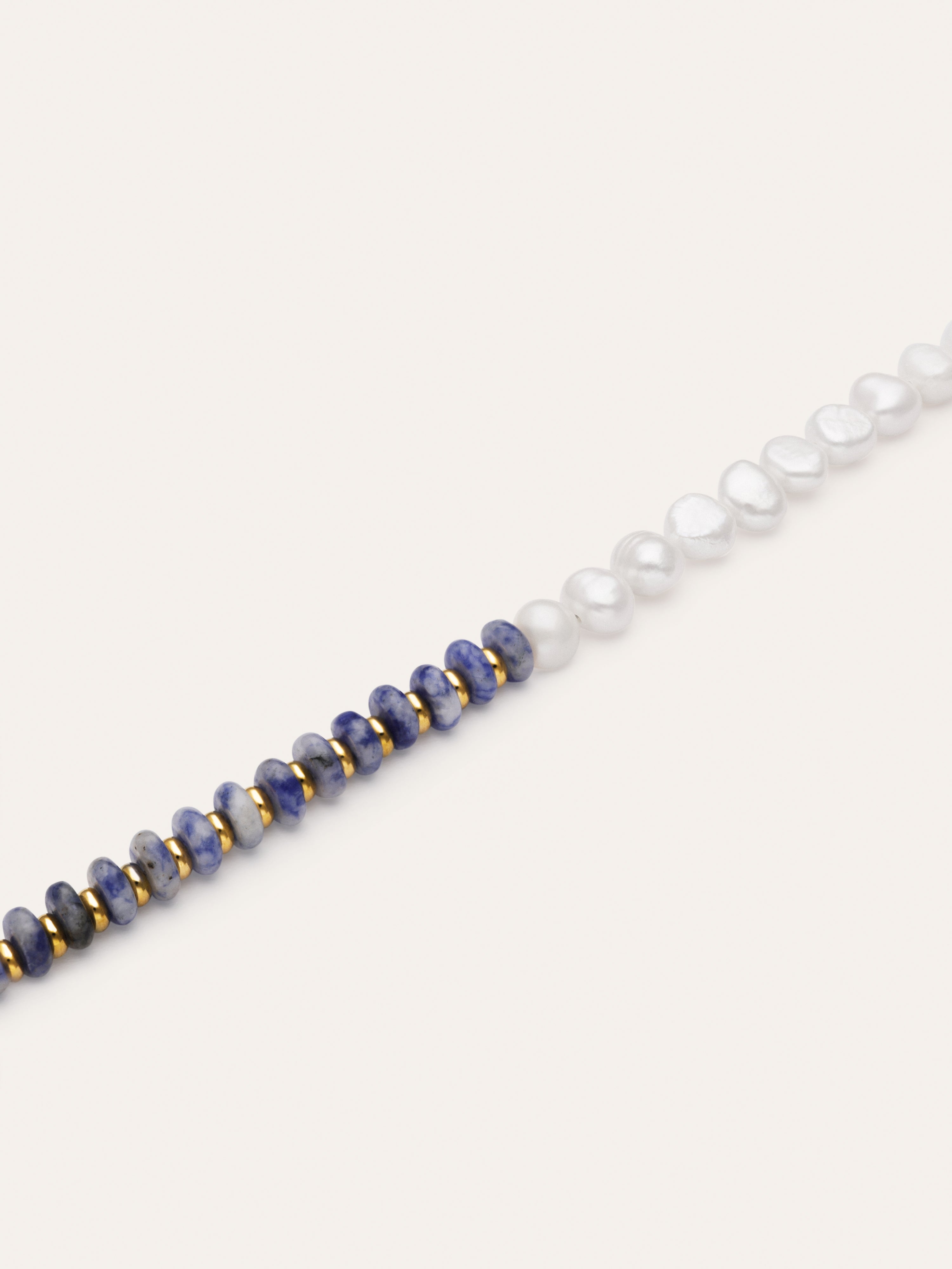 Pulseira Índigo Pearl Aço Banho Ouro