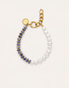 Pulseira Índigo Pearl Aço Banho Ouro