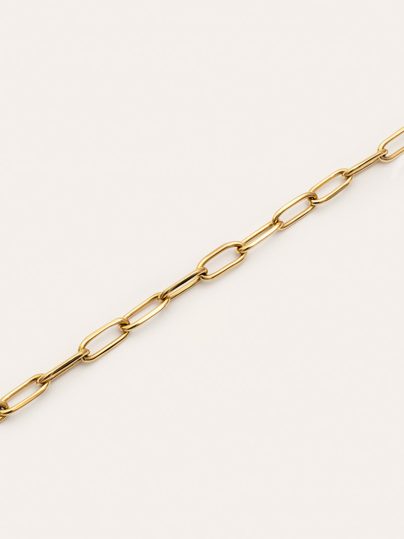 Link Armband, Edelstahl vergoldet
