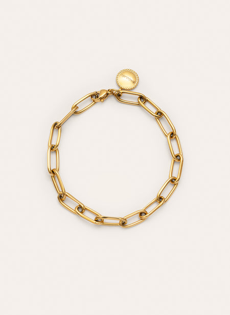 Pulsera Link Acero Baño Oro