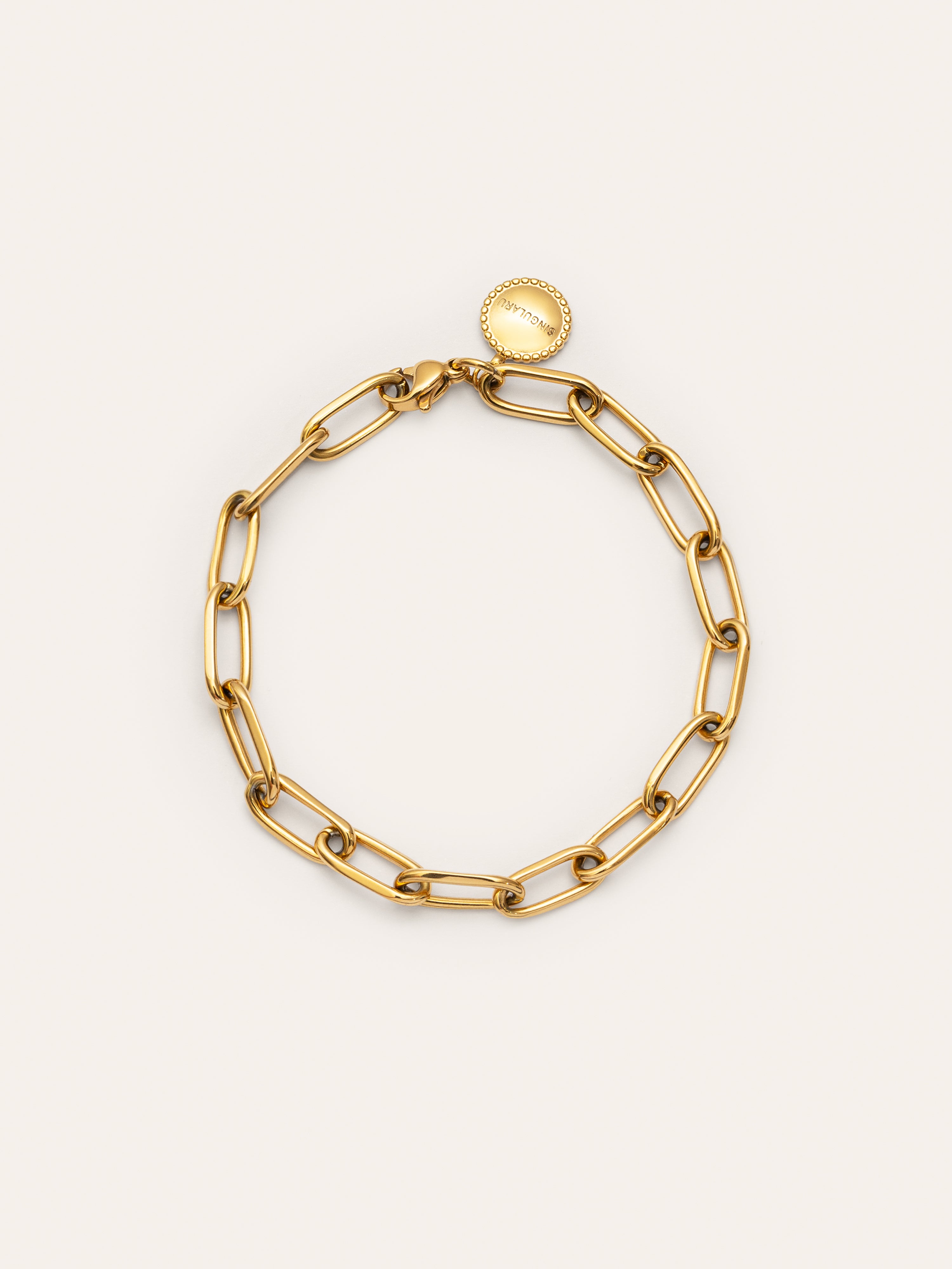 Pulsera Link Acero Baño Oro