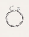 Pulsera Doble Lisse Twister Acero