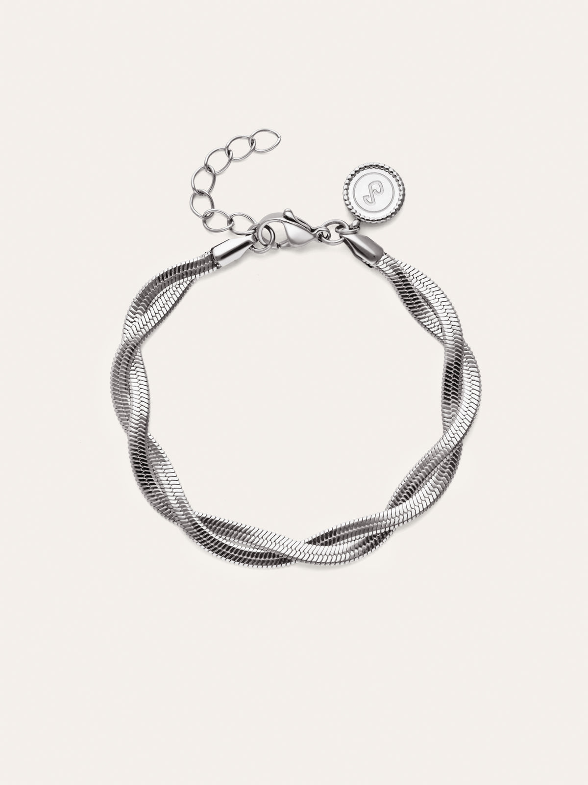 Pulsera Doble Lisse Twister Acero