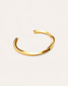 Bracciale Rigido Lizze Acciaio Placcato Oro