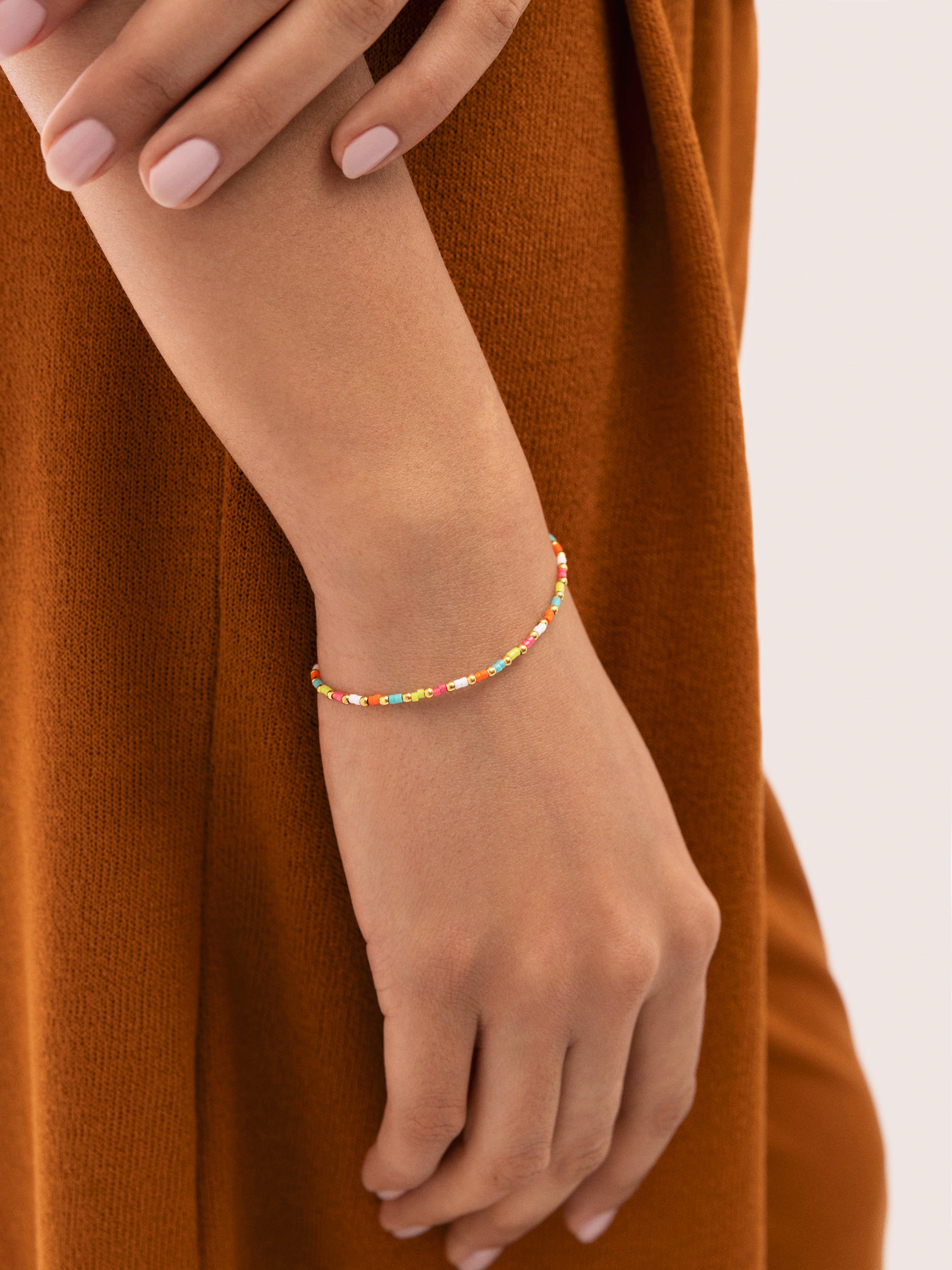 Armband Lumi Colors Edelstahl vergoldet