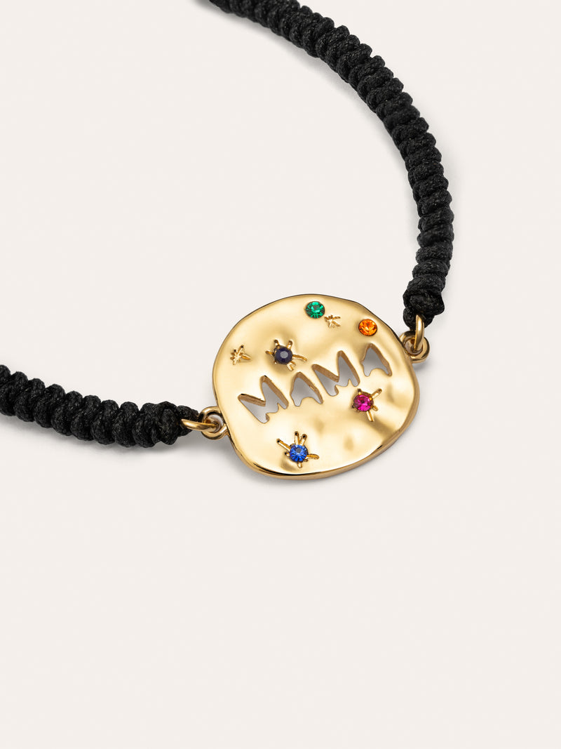 Armband Mama Colors, vergoldet