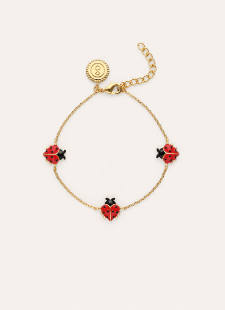 Ladybug Gold Bracelet