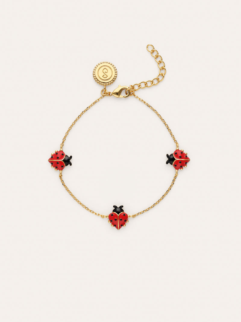 Ladybug Gold Bracelet