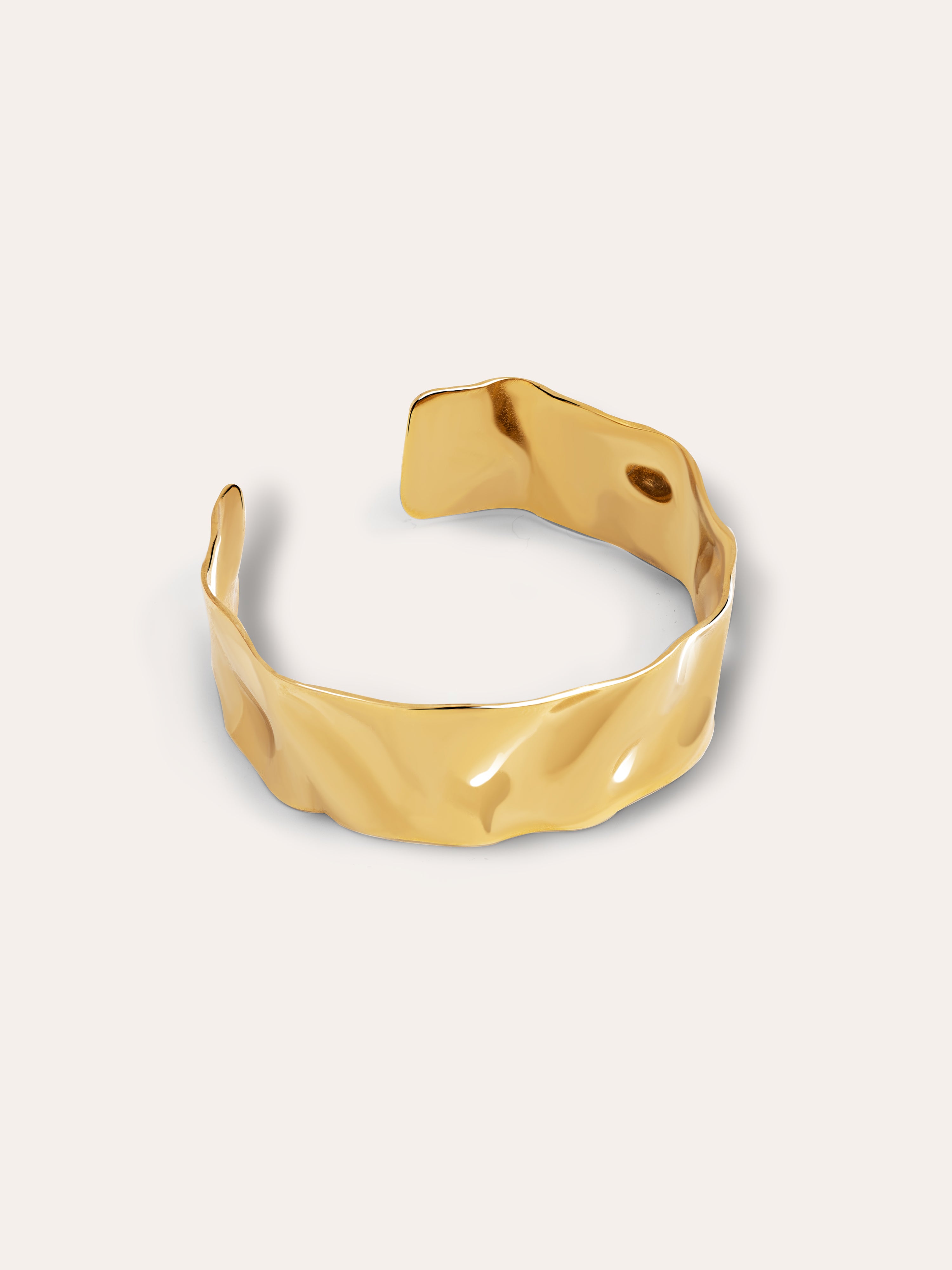 Brazalete Marea Acero Baño Oro