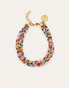 Pulsera Mawi Colors Acero Baño Oro