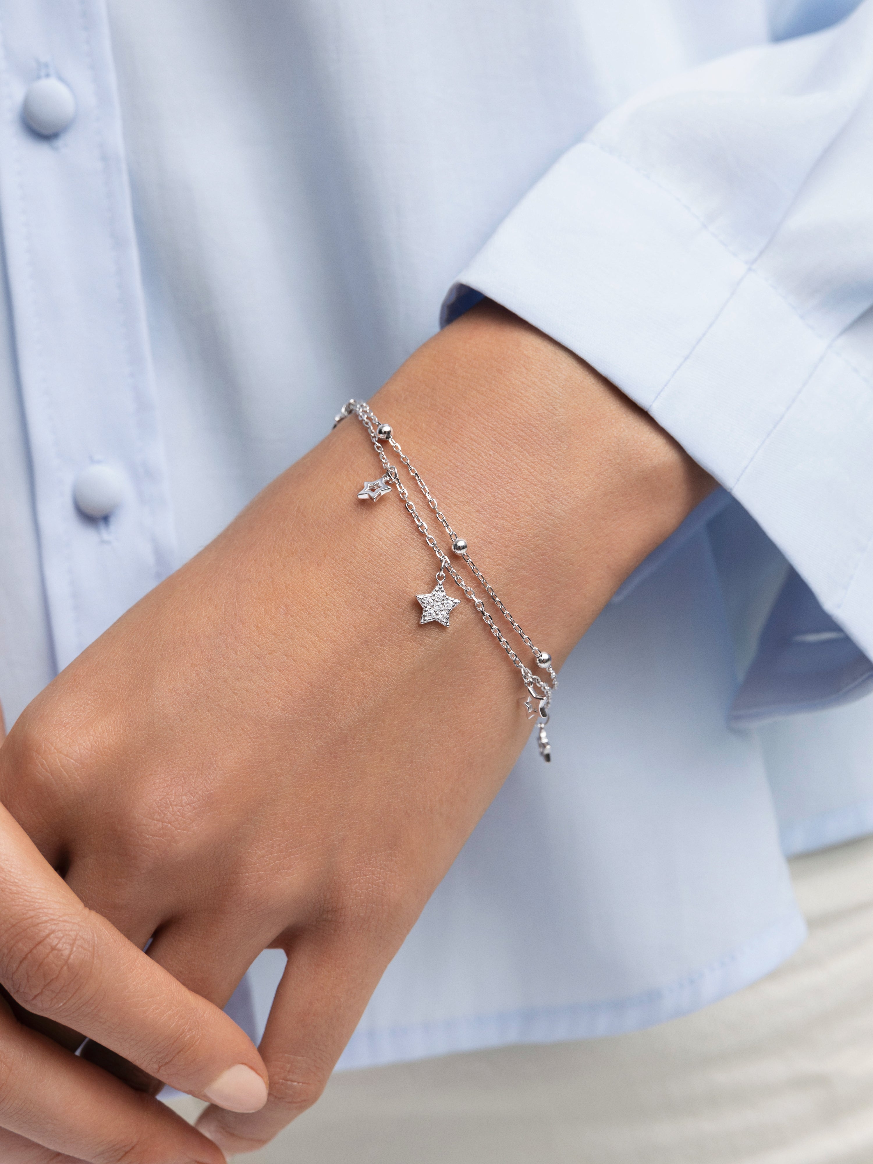 Thousands Stars Silver Bracelet