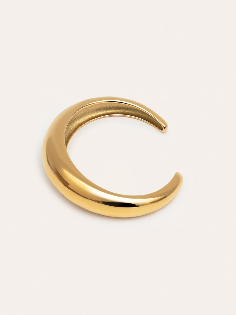 Moon Armreif  Edelstahl, vergoldet