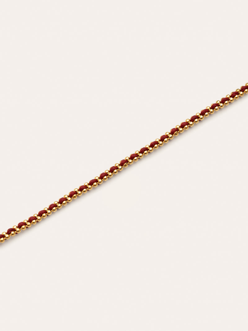 Pulseira Morgana Red Aço Banho de Ouro