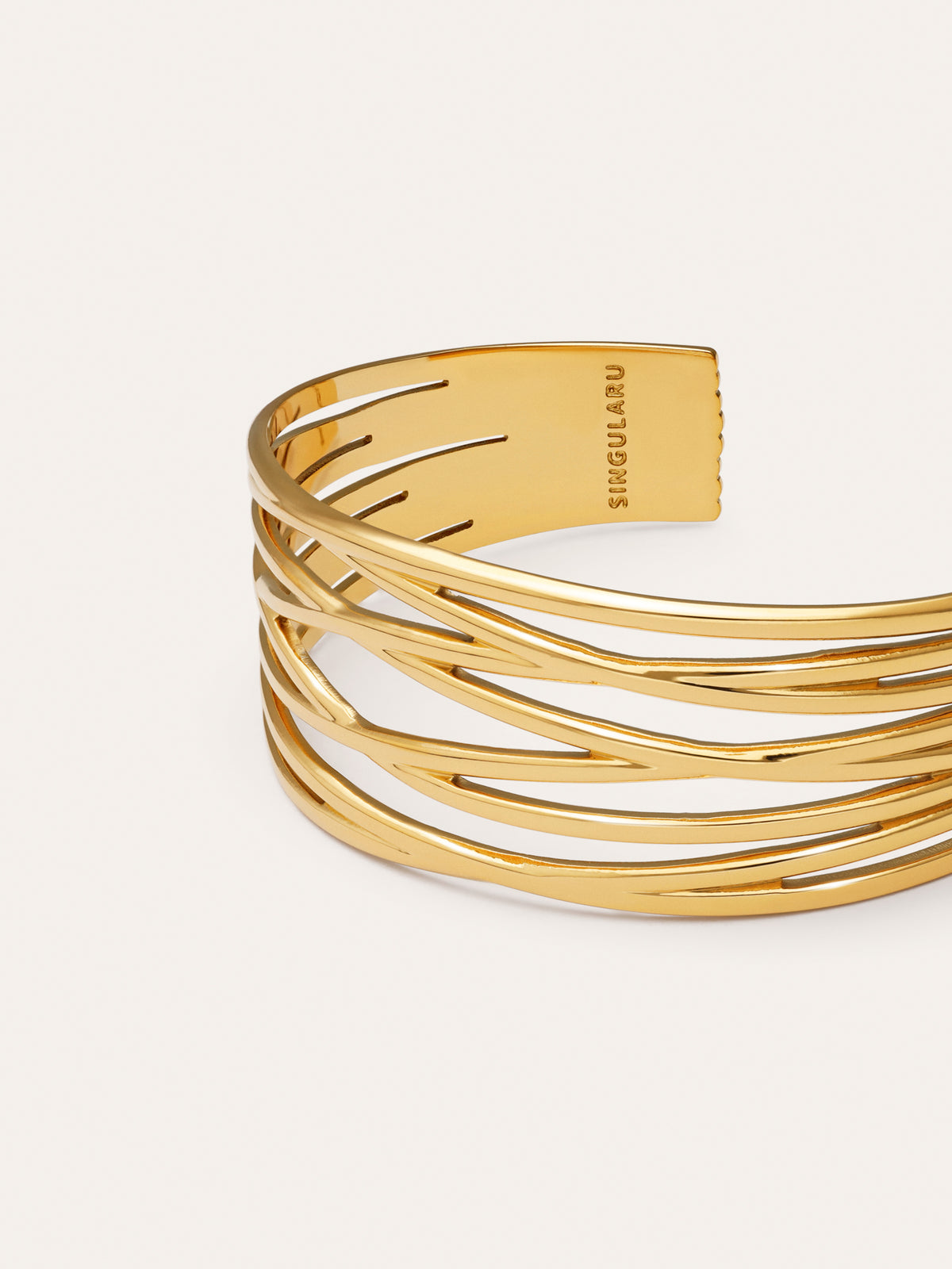 Imagen detalle de Brazalete Odisea Acero Baño Oro