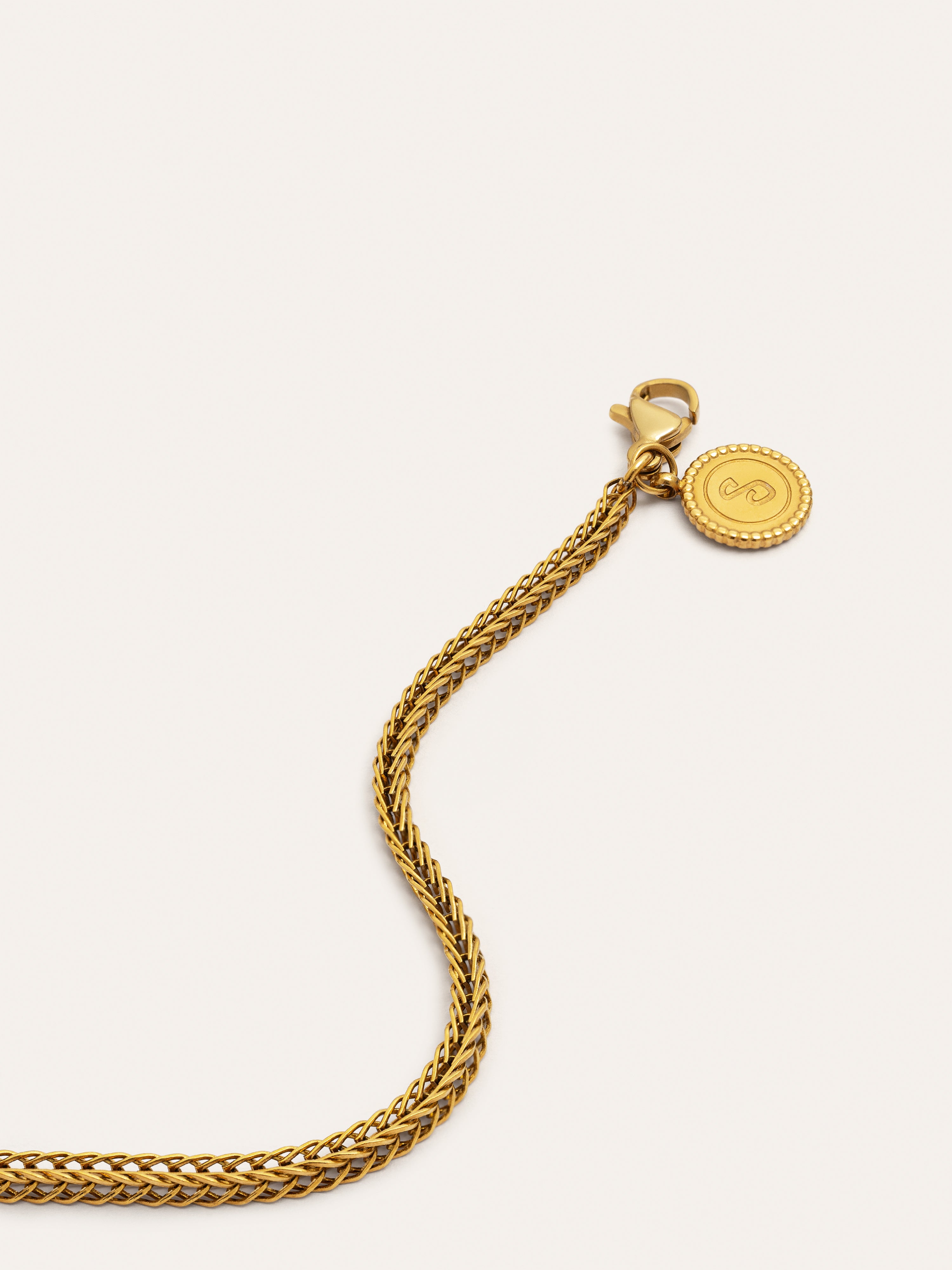 Pulsera Orlina Acero Baño Oro